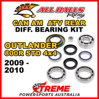 25-2068 Can Am Outlander 800R STD 4x4  2009-10 ATV Rear Differential Bearing Kit
