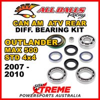 25-2068 Can Am Outlander MAX 500 STD 4x4 07-10 ATV Rear Differential Bearing Kit