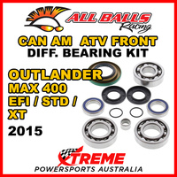 Can Am Outlander MAX 400 EFI/STD/XT 2015 ATV Front Differential Bearing Kit