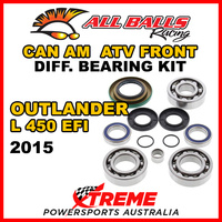 25-2069 Can Am Outlander L 450 EFI 2015 ATV Front Differential Bearing Kit