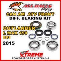 25-2069 Can Am Outlander L MAX 450 EFI 2015 ATV Front Differential Bearing Kit