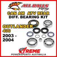 25-2069 Can Am Outlander 400 2003-2004 ATV Rear Differential Bearing & Seal Kit