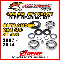 25-2069 Can Am Outlander MAX 500 XT 4x4 2007-2014 Front Differential Bearing Kit