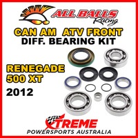 25-2069 Can Am Renegade 500 XT 2012 ATV Front Differential Bearing Kit