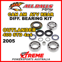 25-2069 Can Am Outlander 400 STD 4x4 2005 ATV Rear Differential Bearing Kit