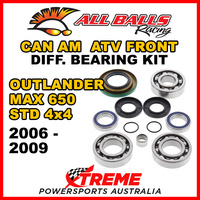 25-2069 Can Am Outlander MAX 650 STD 4x4 06-09 Front Differential Bearing Kit