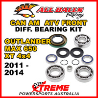 25-2069 Can Am Outlander MAX 650 XT 4x4 11-14 Front Differential Bearing Kit