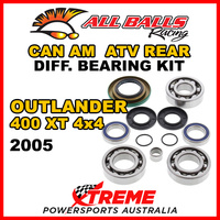 25-2069 Can Am Outlander 400 XT 4x4 2005 ATV Rear Differential Bearing Kit