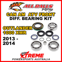 25-2069 Can Am Outlander 1000 XMR 2013-14 ATV Front Differential Bearing Kit