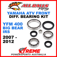 25-2073 Yamaha YFM 400 Big Bear IRS 07-12 Front Differential Bearing Kit