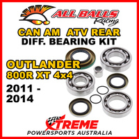 25-2086 Can Am Outlander 800R XT 4x4 2011-2014 ATV Rear Differential Bearing Kit