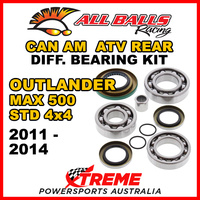25-2086 Can Am Outlander MAX 500 STD 4x4 11-14 ATV Rear Differential Bearing Kit