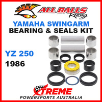 All Balls 28-1025 Yamaha YZ250 YZ 250 1986 Swingarm Bearing Kit