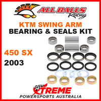 ALL BALLS 28-1087 MX SWINGARM BEARING KIT KTM 450SX 450 SX 2003 OFF ROAD 
