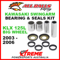 28-1121 Kawasaki KLX125L KLX 125L Big Wheel 03-06 Swingarm Bearing & Seal Kit MX