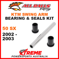 ALL BALLS 28-1169 MX SWINGARM BEARING KIT KTM 50SX 50 SX 50cc 2002-2003 OFF ROAD