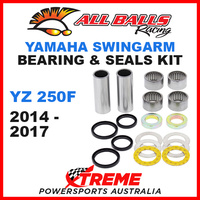 All Balls 28-1202 Yamaha YZ250F YZF250 2014-2017 Swingarm Bearing Kit