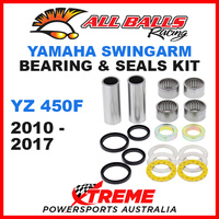 All Balls 28-1202 Yamaha YZ450F YZF450 2010-2017 Swingarm Bearing Kit