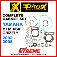 ProX Yamaha YFM 660 Grizzly 2002-2008 Complete Gasket Set 34.2661