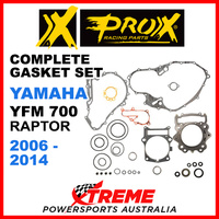 ProX Yamaha YFM 700 Raptor 2006-2014 Complete Gasket Set 34.2706