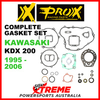 ProX Kawasaki KDX200 KDX 200 1995-2006 Complete Gasket Set 34.4285