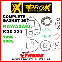 ProX Kawasaki KDX220 KDX 220 1998-2005 Complete Gasket Set 34.4287