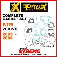 ProX KTM 200SX 200 SX 2003-2005 Complete Gasket Set 34.6253