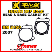 ProX For Suzuki RM-Z450 RMZ 450 2007 Head & Base Gasket Kit