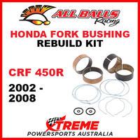 All Balls 38-6020 Honda CRF450R CRF 450R 2002-2008 Fork Bushing Kit