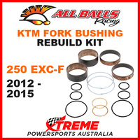 38-6074 KTM 250 EXC-F 250EXC-F 2012-2015 MX Fork Bushing Rebuild Kit Dirt Bike