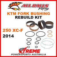 38-6082 KTM 250 XC-F 250XC-F 2014 MX Fork Bushing Rebuild Kit Dirt Bike