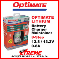 Optimate Lithium Battery Charger Maintainer 8-Step 12.8/13.2V 0.8A Motorcycle Mx TM478
