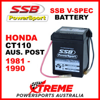 SSB Honda CT110 Aus Post 1981-90 6V V-SPEC Dry Cell High Performance AGM Battery