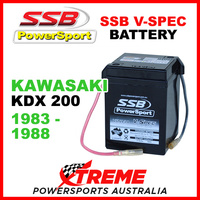 SSB Kawasaki KDX200 1983-1988 6V V-SPEC Dry Cell High Performance AGM Battery