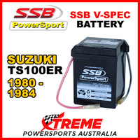 SSB For Suzuki TS 100ER 1980-1984 6V V-SPEC Dry Cell High Performance AGM Battery