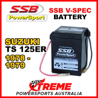 SSB 6V For Suzuki TS125ER TS 125ER 1978-1979 V-Spec Dry Cell AGM Battery 4-V6N4-2A