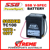 SSB For Suzuki TC100 TC 100 1973-77 6V V-SPEC Dry Cell High Performance AGM Battery