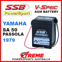 SSB 6V Yamaha SA50 Passola 1979 V-Spec Dry Cell AGM Battery 4-V6N4-2A