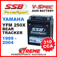 SSB 12V V-SPEC DRY CELL 310 CCA AGM BATTERY YAMAHA YFM250X BEAR TRACKER 99-2004