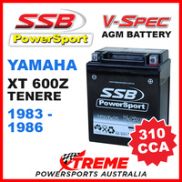 SSB 12V V-SPEC DRY CELL 310 CCA AGM BATTERY YAMAHA XT600Z TENERE 1983-1986