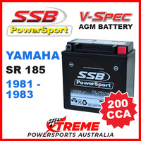 SSB 12V V-SPEC DRY CELL 200 CCA AGM BATTERY YAMAHA SR185 SR 185 1981-1983