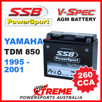 SSB 12V V-SPEC DRY CELL 260 CCA AGM BATTERY YAMAHA TDM850 TDM 850 1995-2001