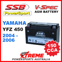 SSB 12V V-SPEC DRY CELL 150 CCA AGM BATTERY YAMAHA YFZ450 YFZ 450 2004-2006