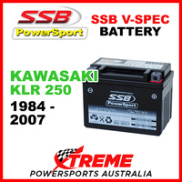 SSB Powersport 12V Kawasaki KLR600 KLR 600 1984 105 CCA V-Spec Battery VTX4L-BS