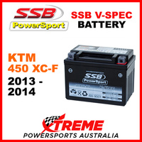 SSB Powersport 12V KTM 450 XC-F XCF 2013-2014 105 CCA V-Spec Battery VTX4L-BS