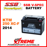SSB Powersport 12V KTM 250 XC-F XCF 2014 105 CCA V-Spec Battery VTX4L-BS