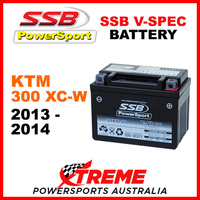 SSB Powersport 12V KTM 300 XC-W XCW 2013-2014 105 CCA V-Spec Battery VTX4L-BS