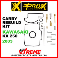 Pro-X Kawasaki KX250 KX 250 2003 Carburetor Rebuild Kit 44.55.10136