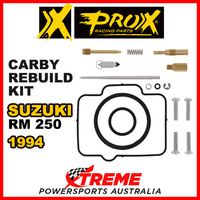 Pro-X For Suzuki RM250 RM 250 1994 Carb Carburetor Repair Kit 44.55.10193