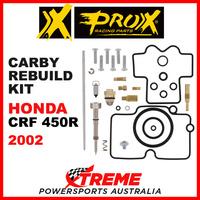 Pro-X Honda CRF450R CRF 450R 2002 Carburetor Rebuild Kit 44.55.10460